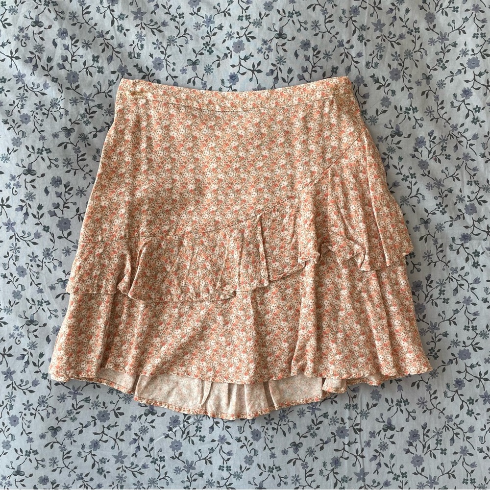 japna floral ruffle skirt